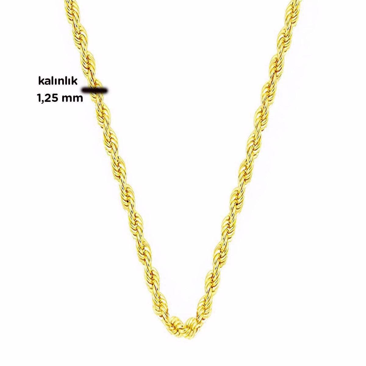 14K Yellow Gold 60 cm Twisted Chain (1.1 g)