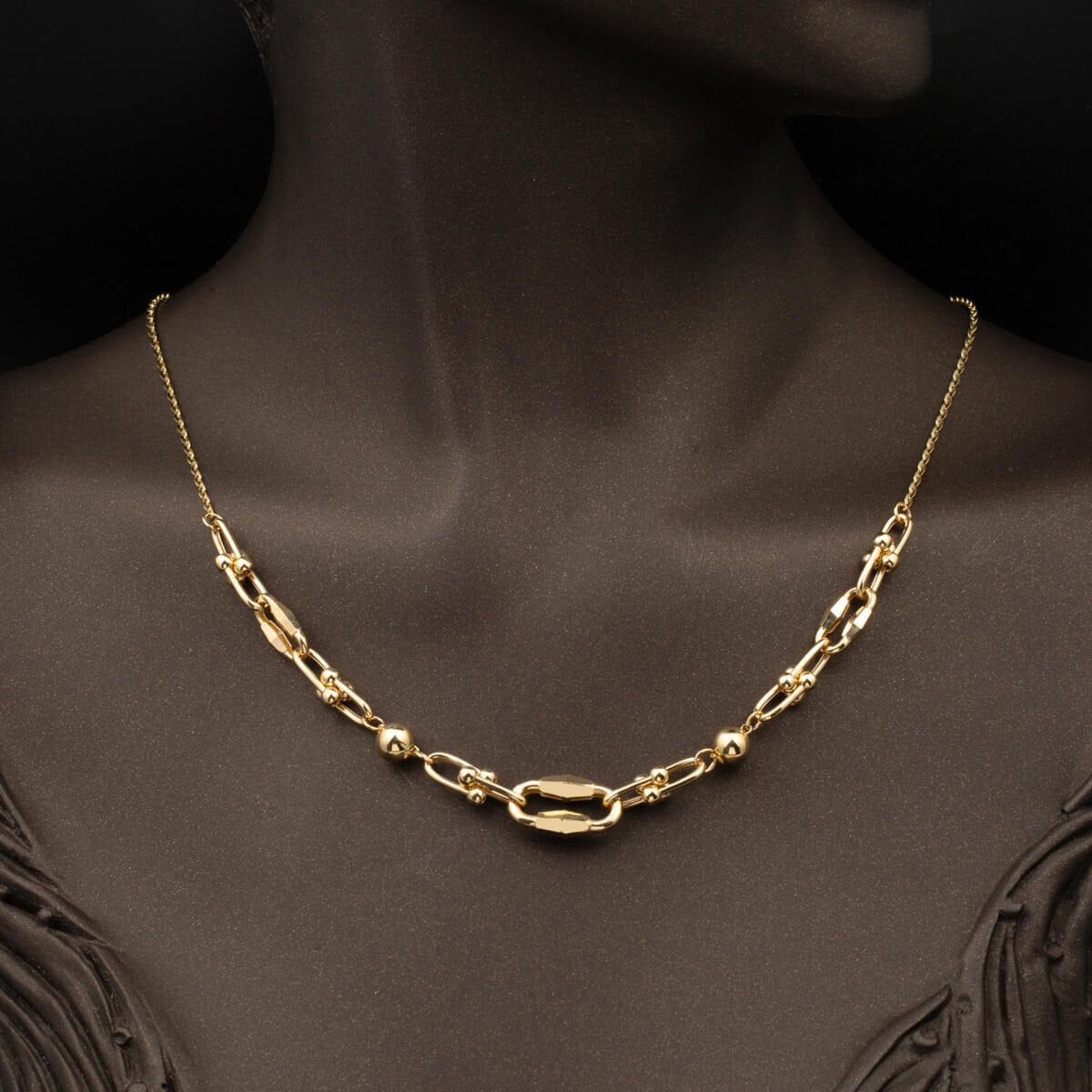 14K Yellow Gold Designer Inspired Chain Necklace (8.03 g)