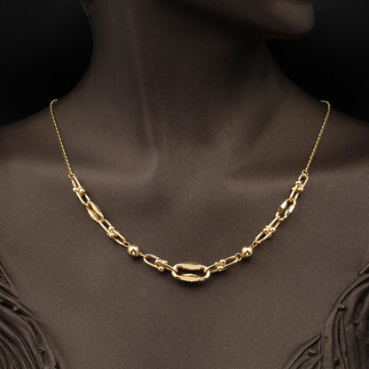 14K Yellow Gold Designer Inspired Chain Necklace (8.03 g)