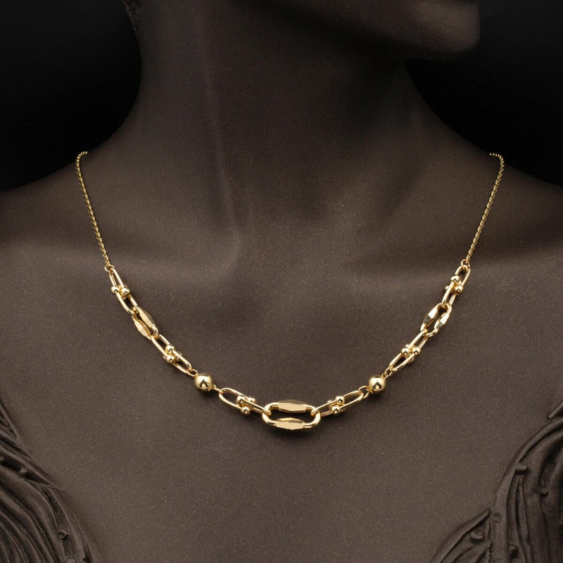 14K Yellow Gold Designer Inspired Chain Necklace (8.03 g)