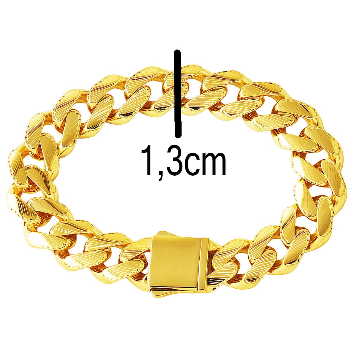 14K Yellow Gold Sirius Curb Bracelet