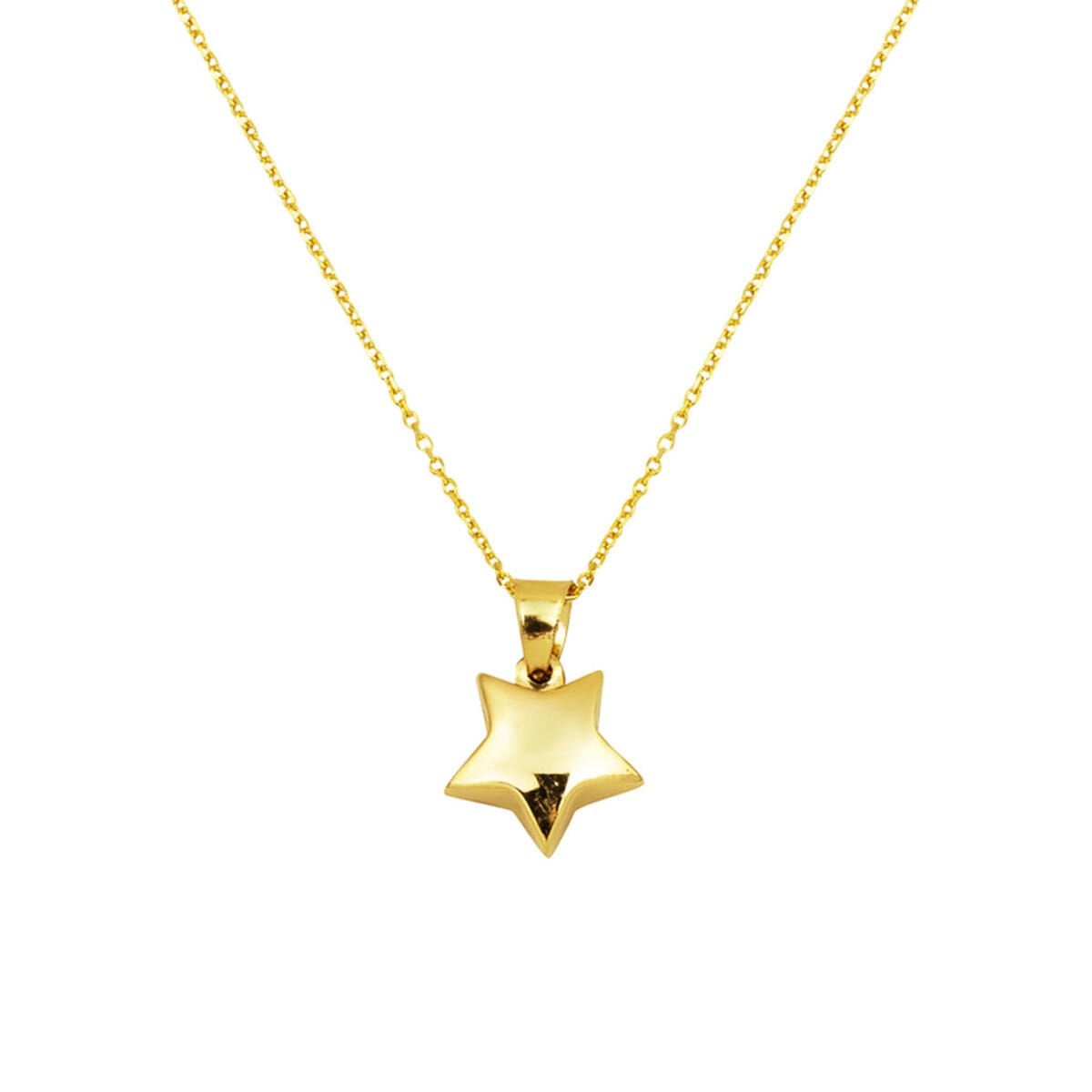 14K Yellow Gold Star Necklace (1.7 g)