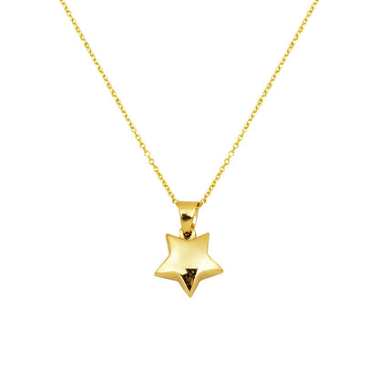 14K Yellow Gold Star Necklace (1.7 g)
