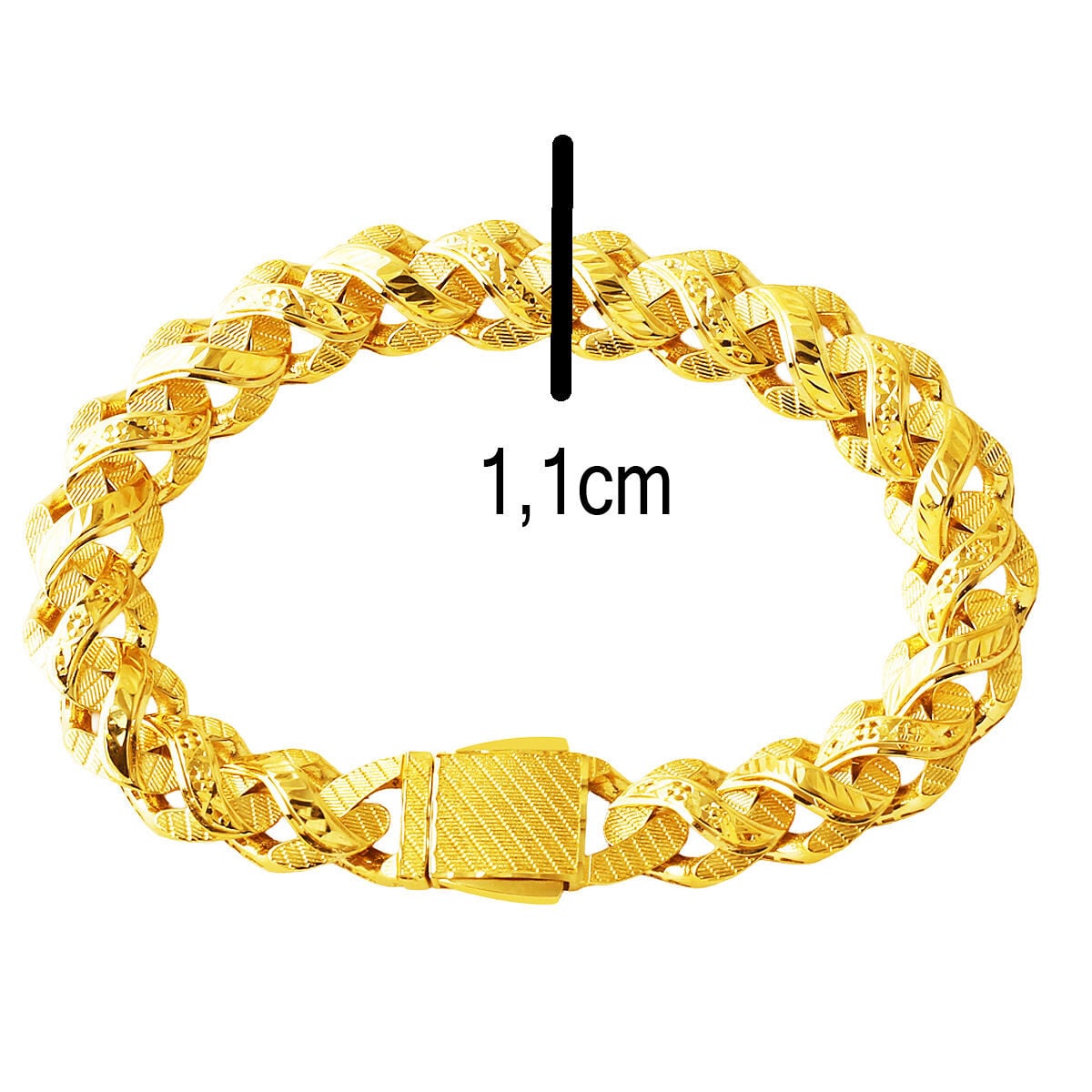 14K Yellow Gold Lena Curb Bracelet