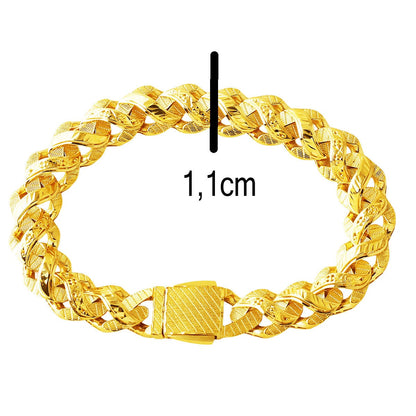 14K Yellow Gold Lena Curb Bracelet