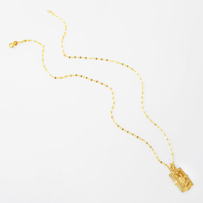 14K Yellow Gold Retro Scorpio Zodiac Pendant