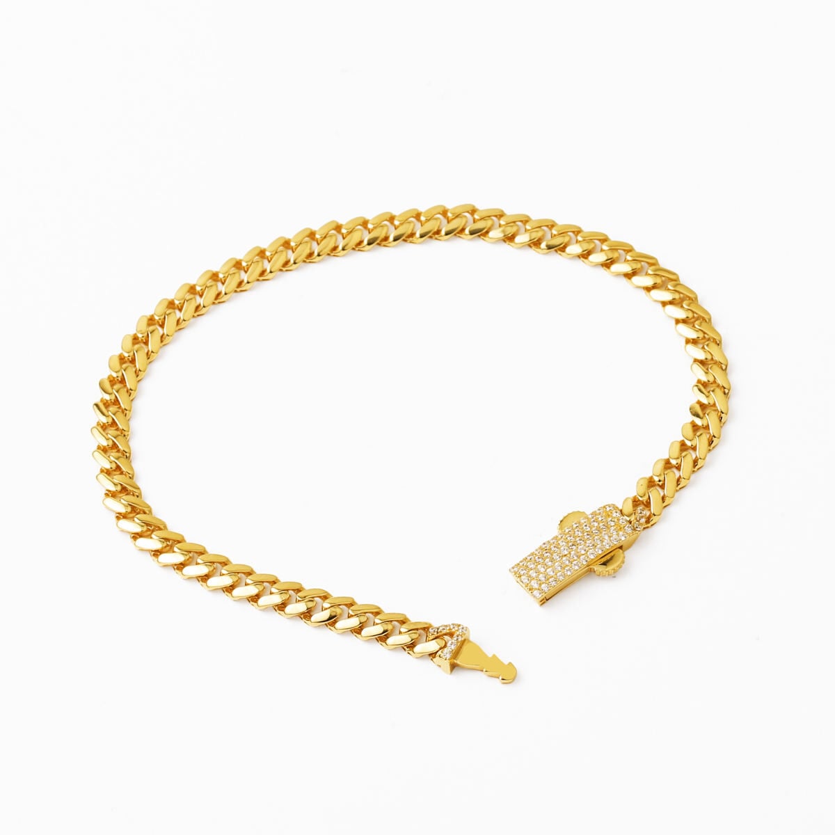 14K Yellow Gold Women's Curb Bracelet