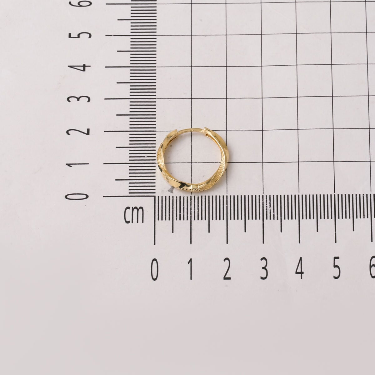 14K Yellow Gold Italian Twisted Hoop Earrings (2.51 g)