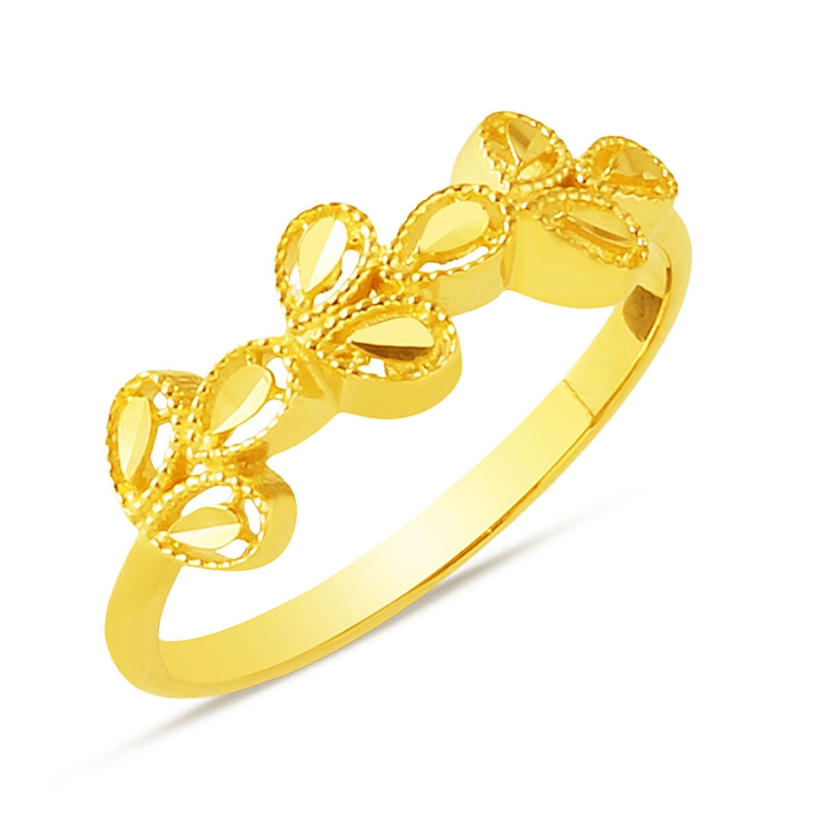 14K Yellow Gold Ivy Ring