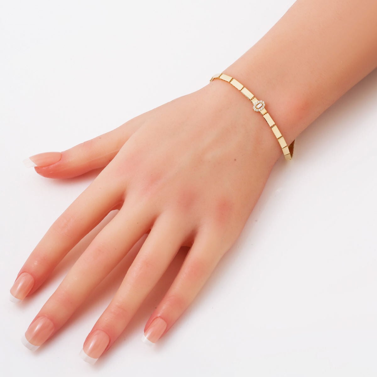 14K Yellow Gold Cagla Enamel Bracelet (3.7 g)