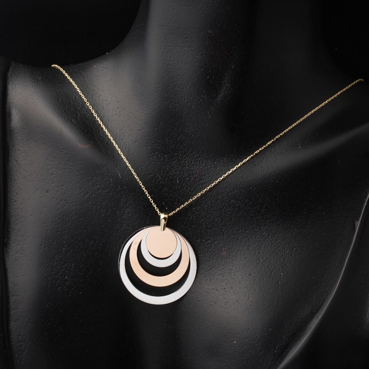 14K White Gold Personalized Hoop Name Necklace