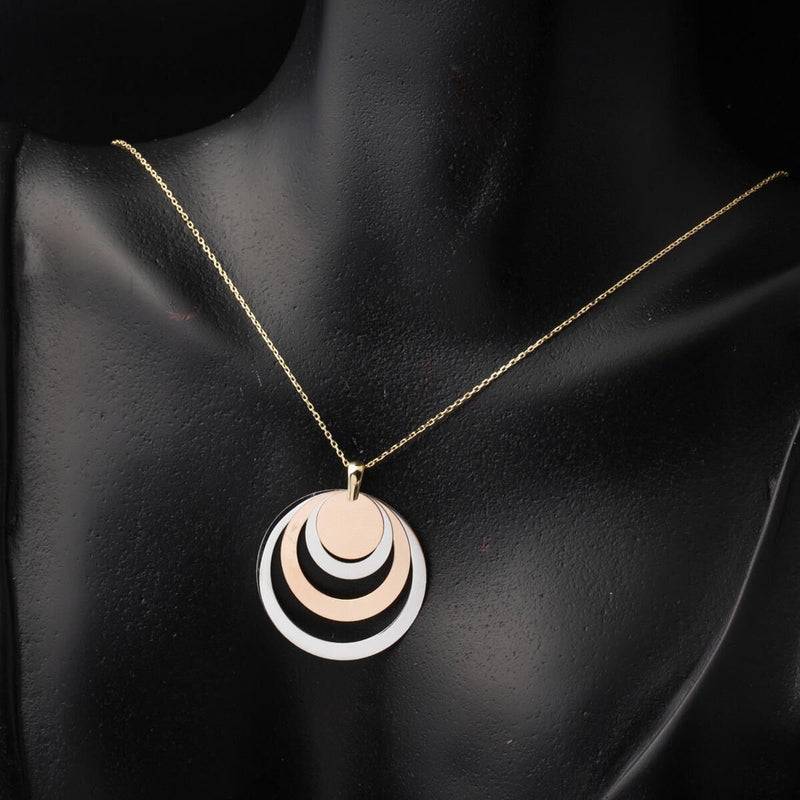 14K White Gold Personalized Hoop Name Necklace