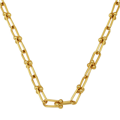 14K Yellow Gold Designer Inspired Chain Necklace (28.33 g)
