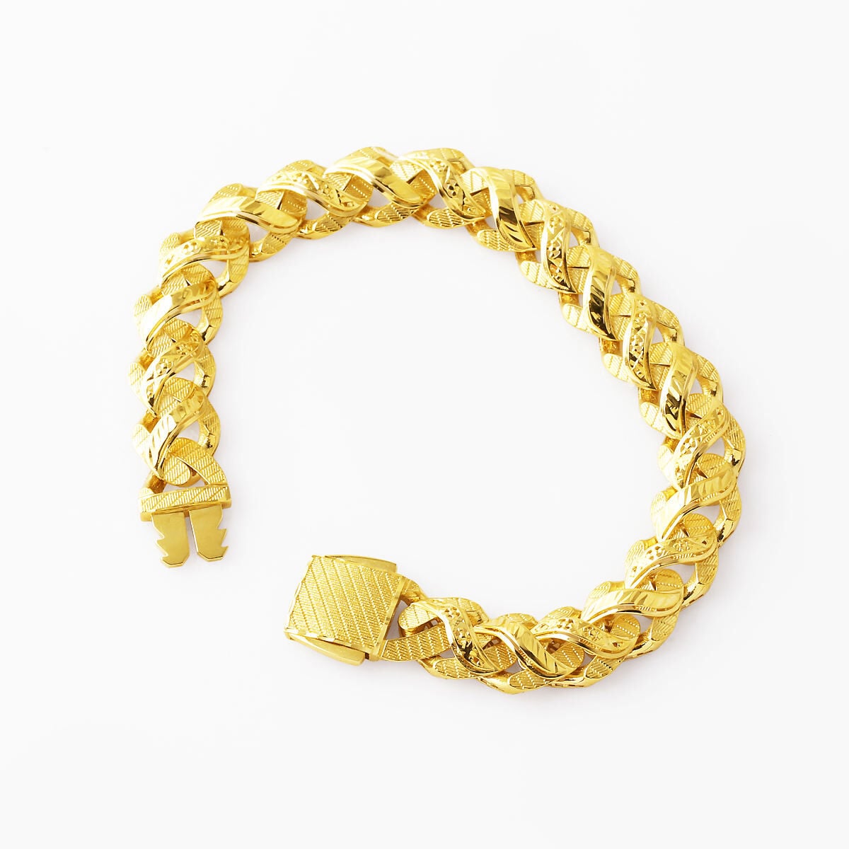 14K Yellow Gold Lena Curb Bracelet