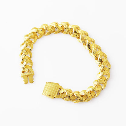 14K Yellow Gold Lena Curb Bracelet