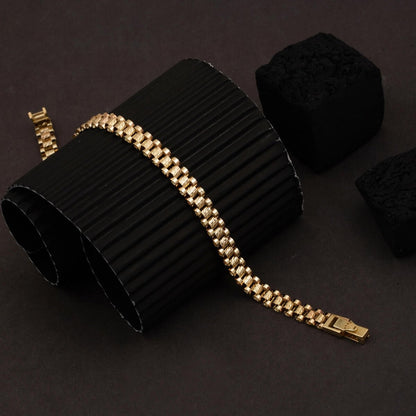14K Yellow Gold Modern Designer Inspired Bracelet