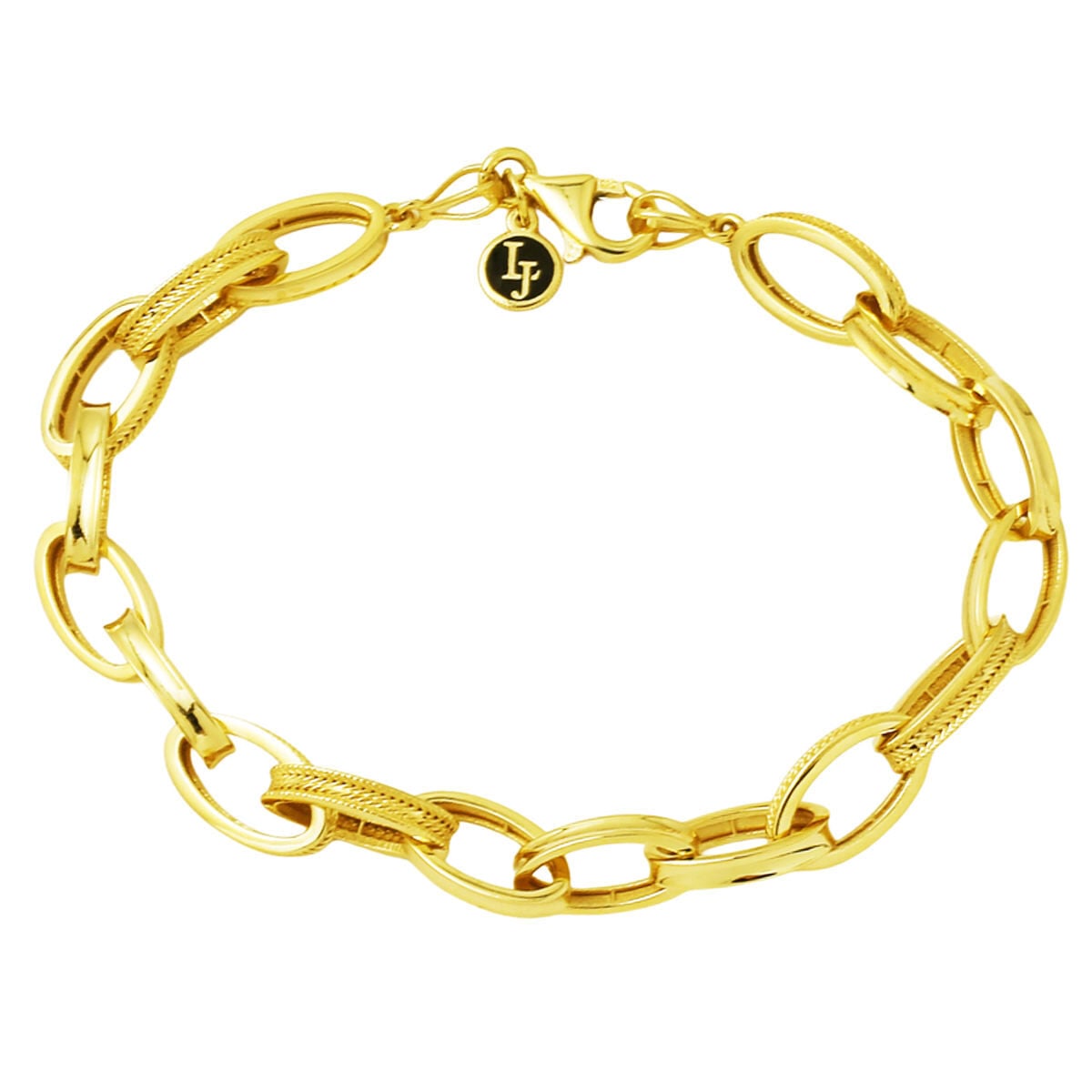 14K Yellow Gold Italian Hoop Bracelet
