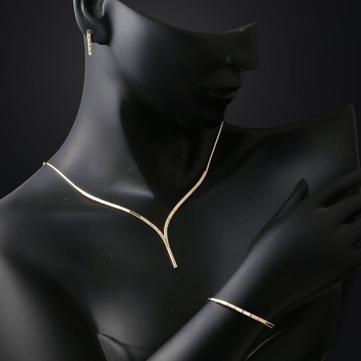 14K Yellow Gold Ajda Wedding Set (12.48 g)