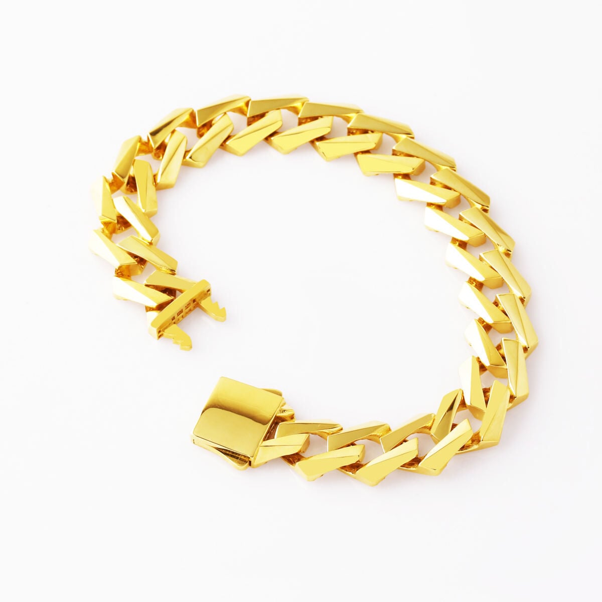 14K Yellow Gold Italian Curb Bracelet