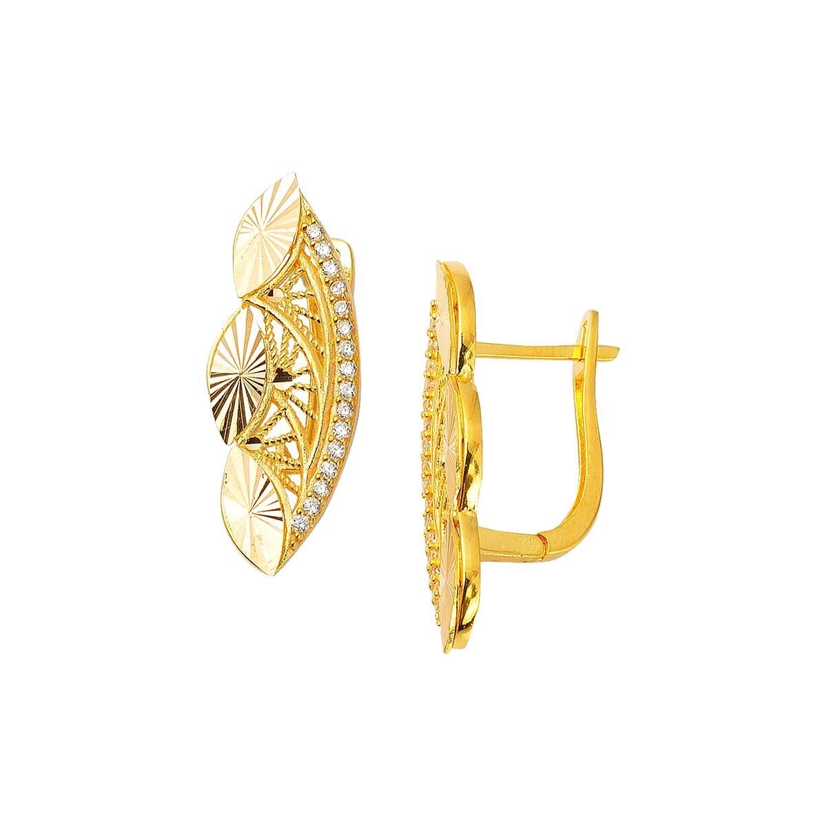 22K Yellow Gold Eye Jewelry Set