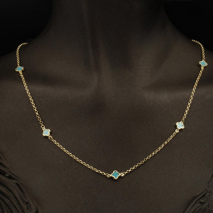 14K Yellow Gold Designer Inspired Double Cubic Zirconia Set