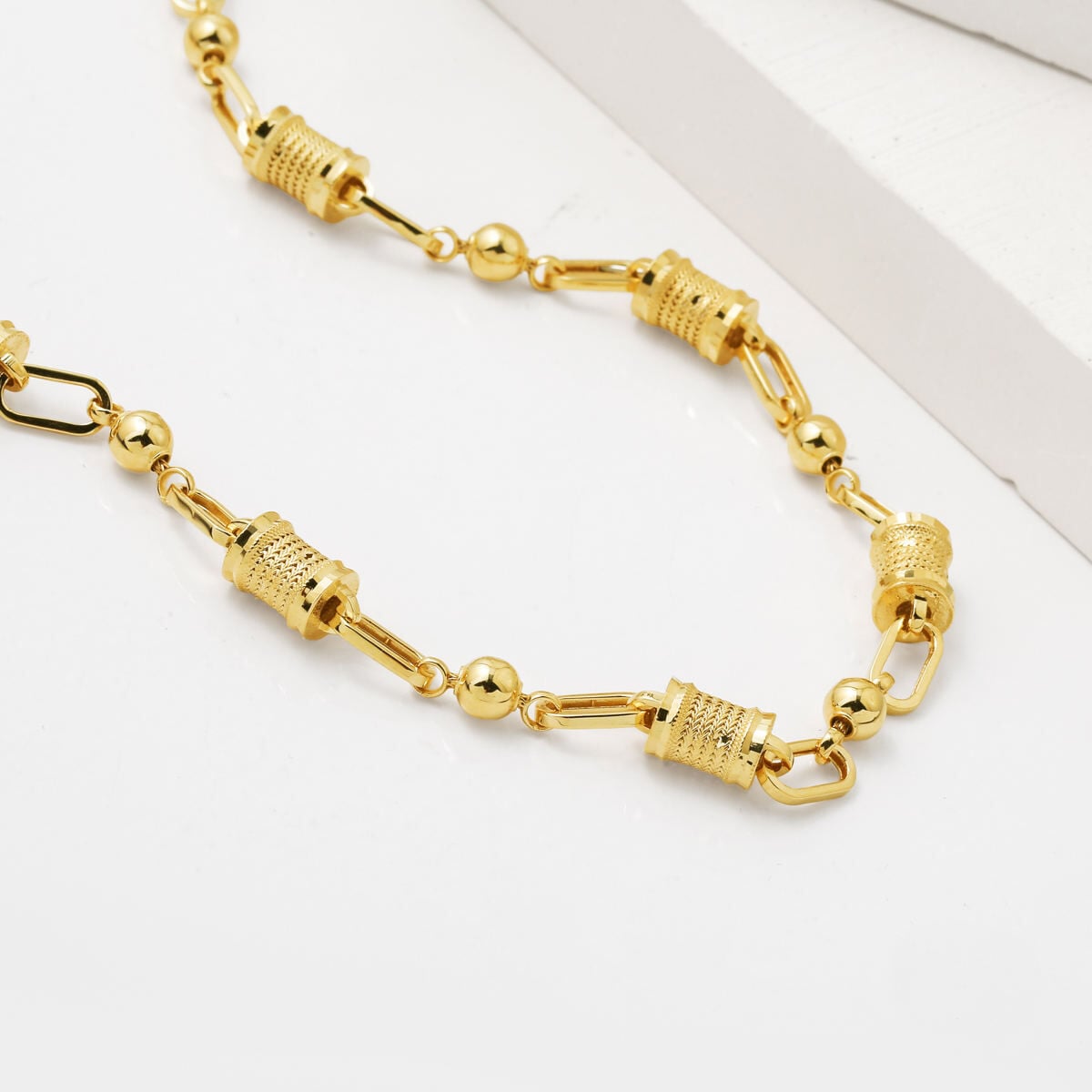 14K Yellow Gold Lydia Necklace Bracelet Jewelry Set