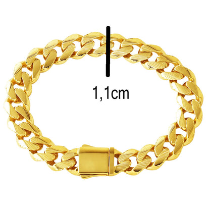 14K Yellow Gold Venus Curb Bracelet