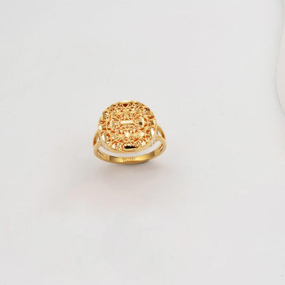 14K Yellow Gold Filigree Ring