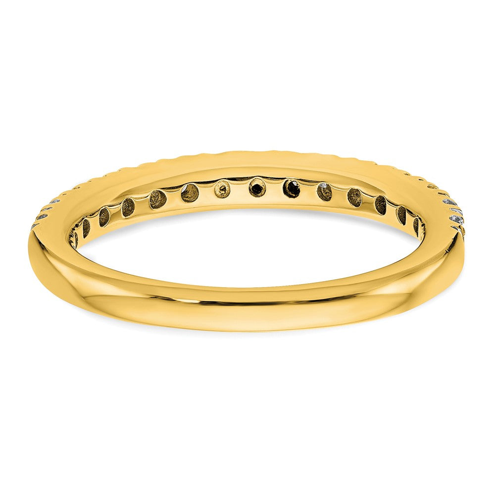 True Origin 14K Yellow Gold 1/2 carat Lab Grown Diamond VS+ F+ Complete Wedding Band Ring