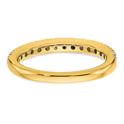 True Origin 14K Yellow Gold 1/2 carat Lab Grown Diamond VS+ F+ Complete Wedding Band Ring