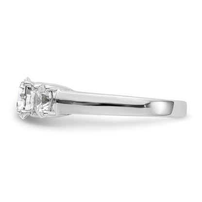 14k White Gold Diamond Wedding Band