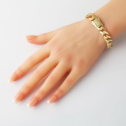 14K Yellow Gold Venus Curb Bracelet