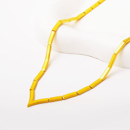 14K Yellow Gold Chevron Ajda Jewelry Set