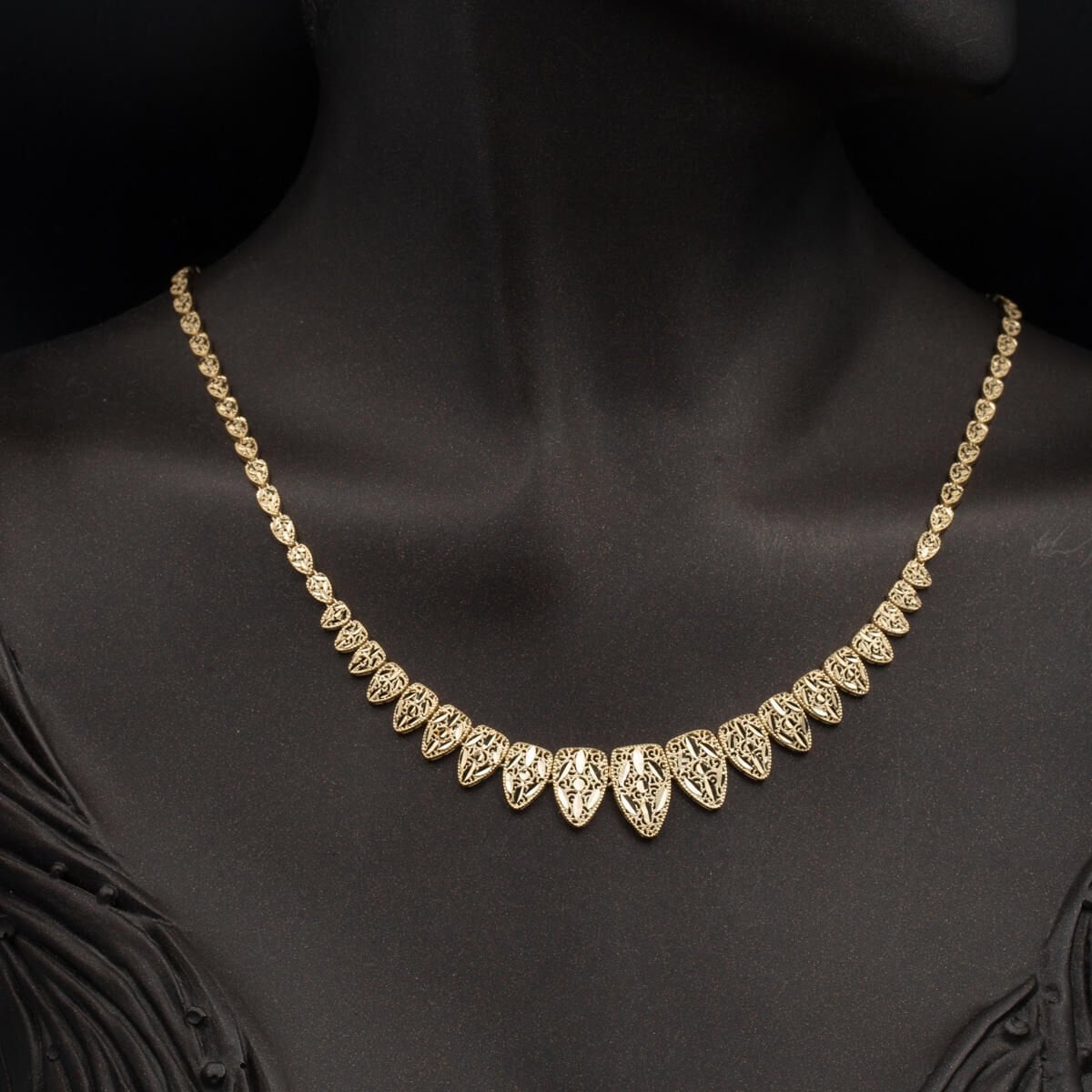 14K Yellow Gold Sparkle Drops Wedding Set