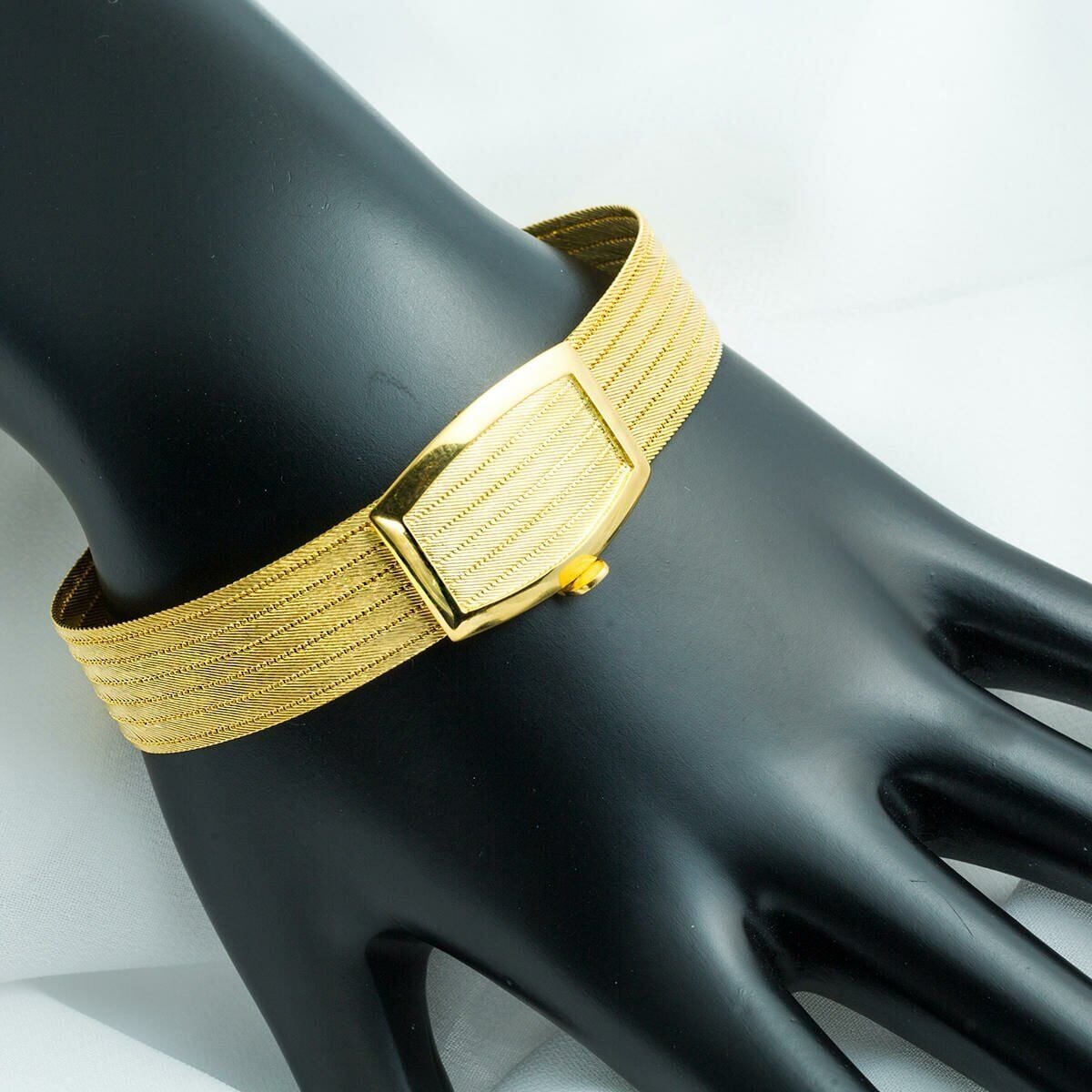 22K Yellow Gold 7 Row Trabzon Mesh Bracelet