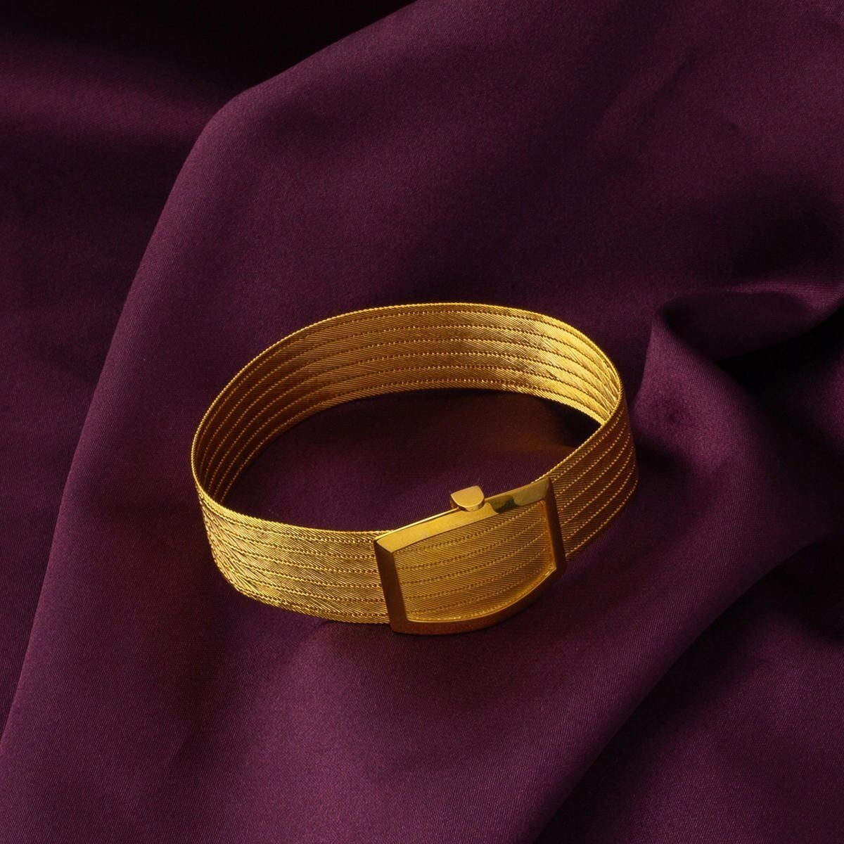 22K Yellow Gold 7 Row Trabzon Mesh Bracelet