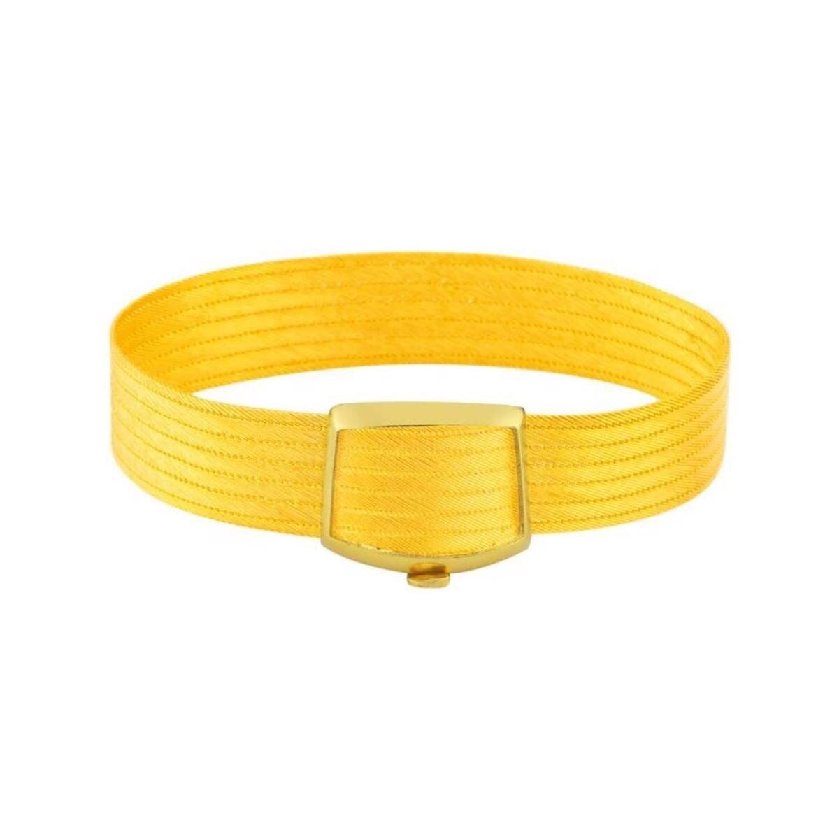 Yellow Gold Plated Sterling Silver 7 Row Trabzon Mesh Bangle
