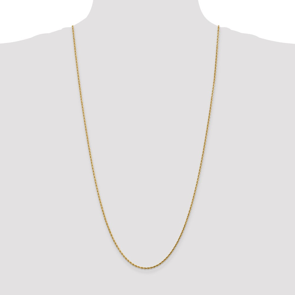 30 Inch 14K 1.75mm Diamond-Cut Rope Chain Necklace