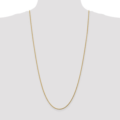 30 Inch 14K 1.75mm Diamond-Cut Rope Chain Necklace