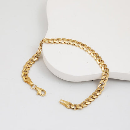 14K Yellow Gold Classic Curb Bracelet (4.51 g)