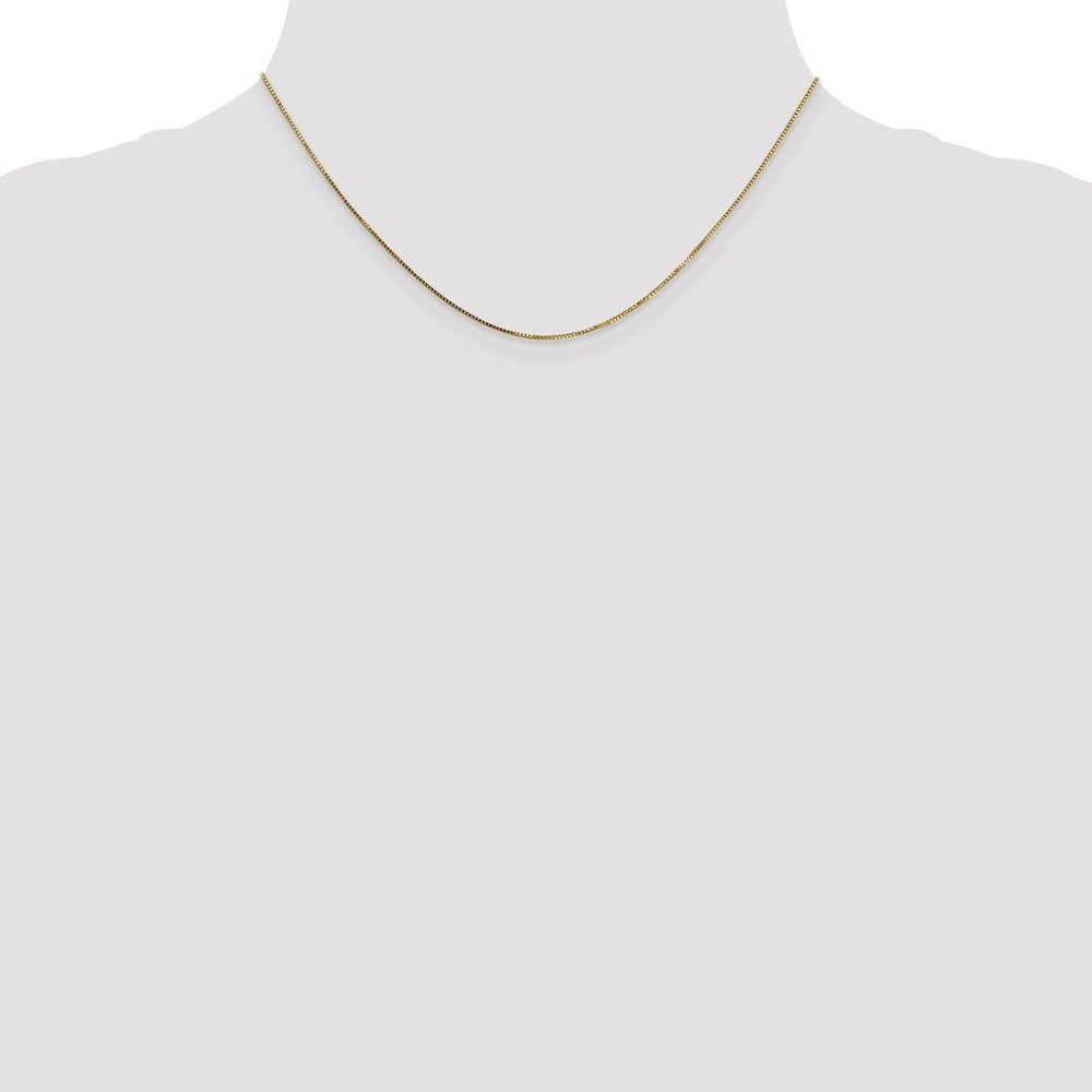 16 Inch 14K .8mm Box With Spring Ring Clasp Chain Necklace