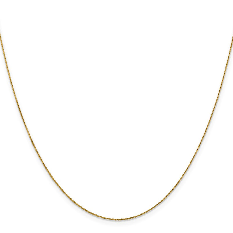 20 Inch 14K .8mm Loose Rope Chain Necklace