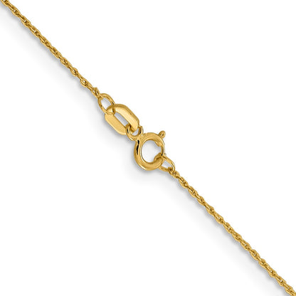 20 Inch 14K .8mm Loose Rope Chain Necklace