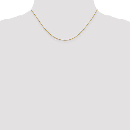 16 Inch 14K .8mm Loose Rope Chain Necklace
