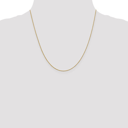 20 Inch 14K .8mm Loose Rope Chain Necklace