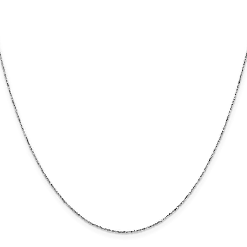 16 Inch 14K White Gold .8mm Loose Rope Chain Necklace