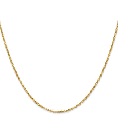 16 Inch 14K 1.5mm Loose Rope Chain Necklace