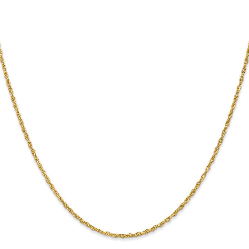 16 Inch 14K 1.5mm Loose Rope Chain Necklace