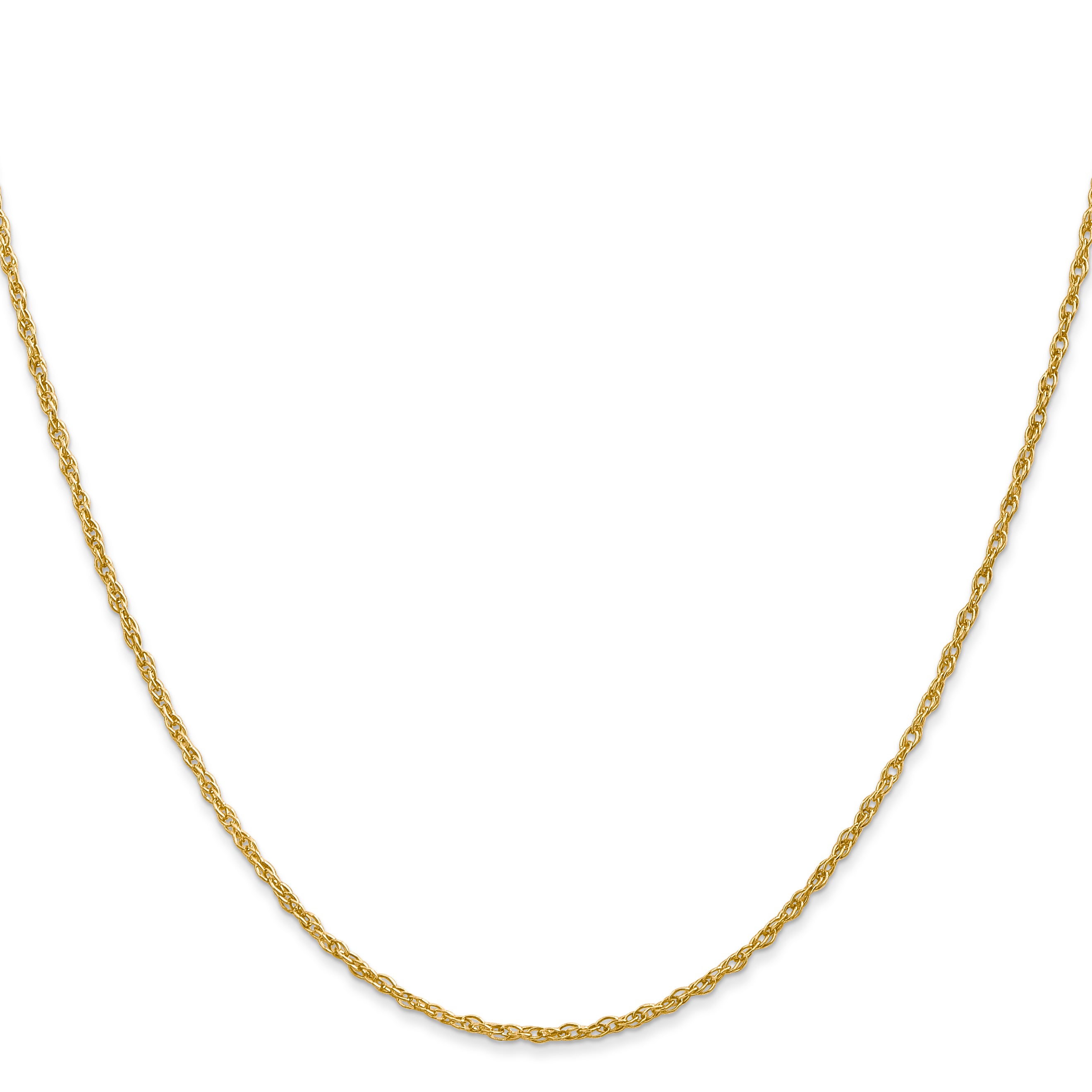 18 Inch 14K 1.5mm Loose Rope Chain Necklace