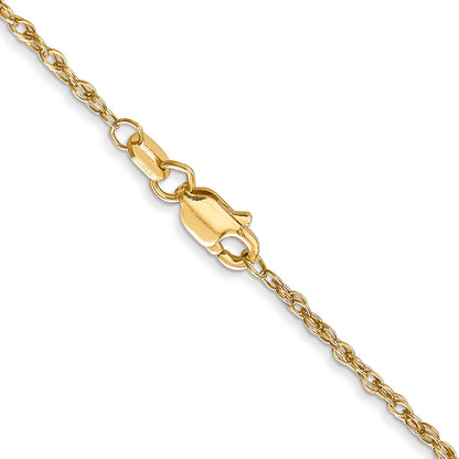 20 Inch 14K 1.5mm Loose Rope Chain Necklace